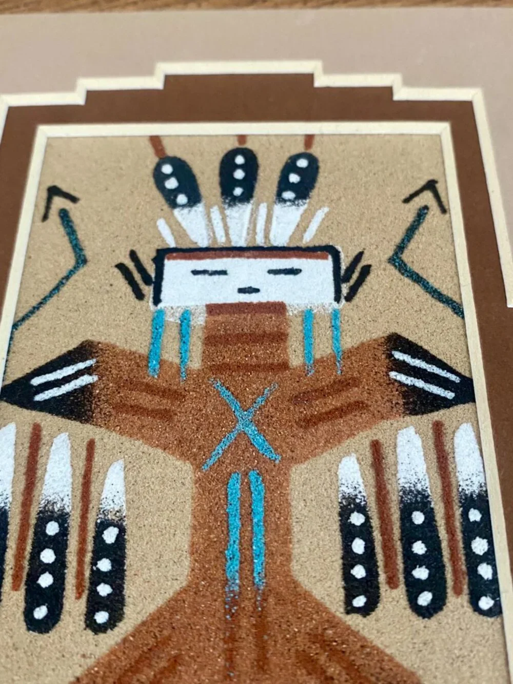 Navajo Sandpainting, Handmade, Authentic
